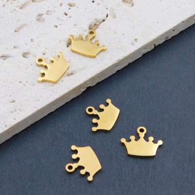 pozlacana-zawieszka-korona-charms-stal-chirurgiczna-14mm