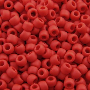 TOHO Round 8/0 Opaque-Frosted Cherry (10g)