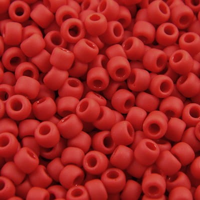 TOHO Round 8/0 Opaque-Frosted Cherry (10g)