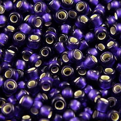 TOHO Round 8/0 Silver-Lined Frosted Cobalt (10g)