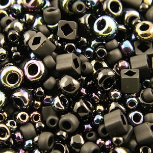 Koraliki TOHO Mix Borakku- Black (10g)