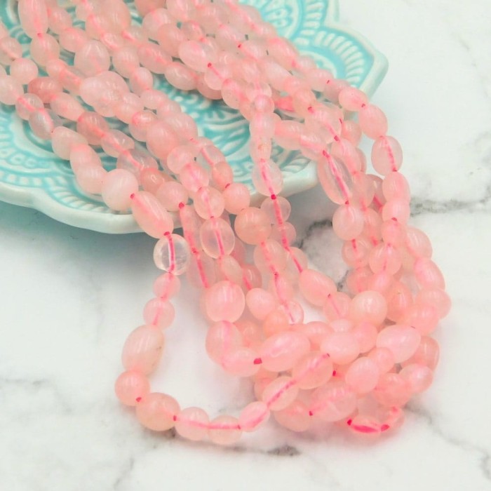 Kwarc różowy bryłki 5-10x3-6mm (10szt.)