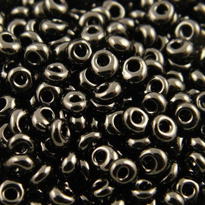 TOHO Magatama 3mm Opaque Jet (1op)