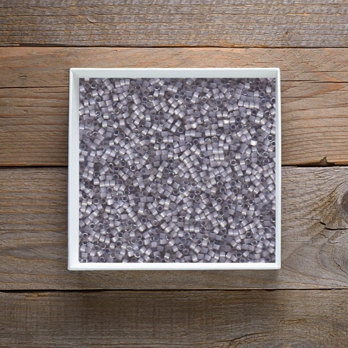 Miyuki Delica 11/0 DB1817 Dyed Smoke Grey Silk Satin (5gram)