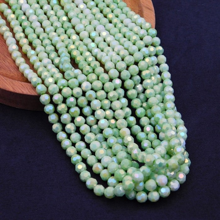 kulka-szklana-fasetowana-zielona-z-polyskiem-do-bransoletek-bizuteria-handmade