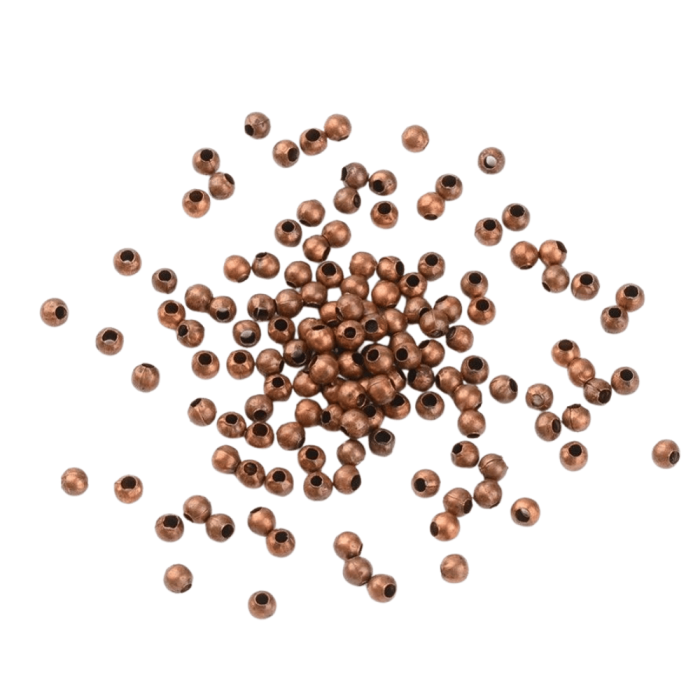 Kuleczka metalowa 3mm w kolorze miedzi (100szt.)