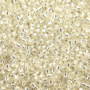 TOHO Round 15/0 Silver-Lined Milky White (5g)