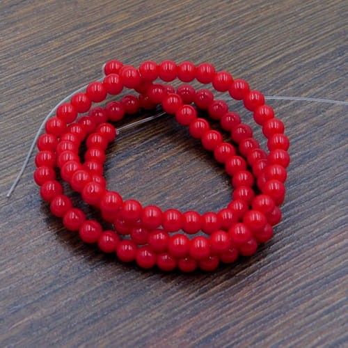 koraliki-kulki-szklo-4mm-ciemna-czerwien-nieprzezroczyste-diy