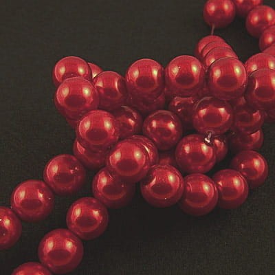 koraliki-kulka-szklo-10mm-ciemno-czerwone-perlowe-gladkie