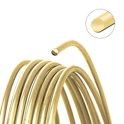 Drut miedziany do biżuterii BeadSmith 0.5mm Champagane
