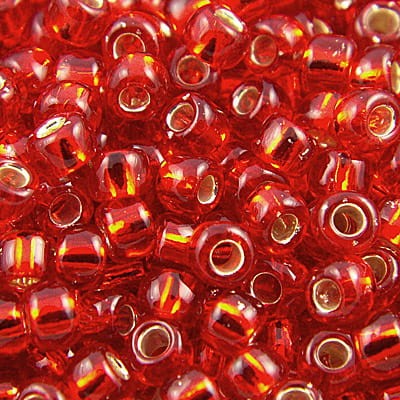 TOHO Round 8/0 Silver-Lined Ruby (10g)