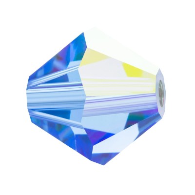 Kryształki Preciosa Bicone 4mm Sapphire AB (6szt.)