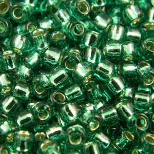 TOHO Round 11/0 Silver-Lined Dark Peridot (10g)