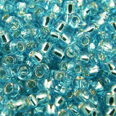TOHO Round 11/0 Silver-Lined Aquamarine (10g)