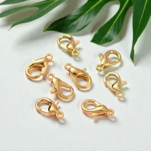 Zapięcie karabińczyk metalowy 10mm złoty (10szt.)