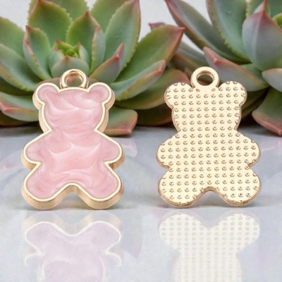 zawieszka-mis-emalia-rozowy-zloty-handmade