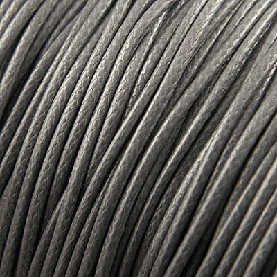 Sznurek lakierowany błyszczący 1mm szary ciemny (3metry)