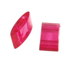 Baza do beadingu z akrylu 17.5x9x5mm mocny róż (12szt) WYPRZEDAŻ