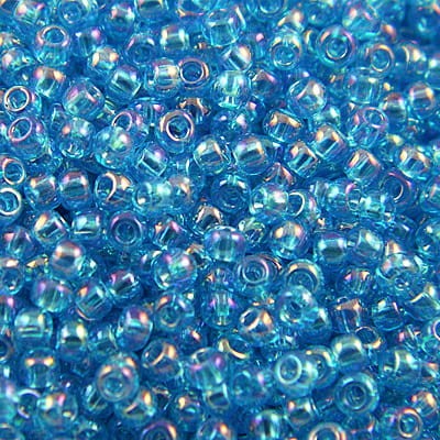 TOHO Round 11/0 Trans-Rainbow Dark Aqua (10g)