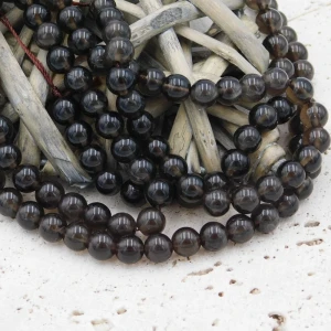 Kwarc dymny kulki 6mm (6szt.)