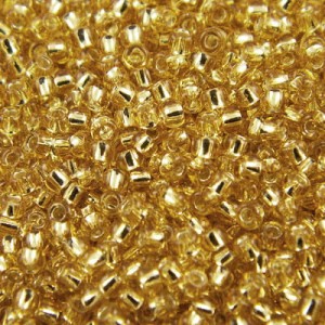 TOHO Round 15/0 Silver-Lined Lt Topaz (5g)