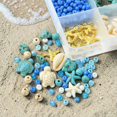 koraliki-turkus-syntetyczny-zolwie-rozgwiazdy-letnia-bizuteria