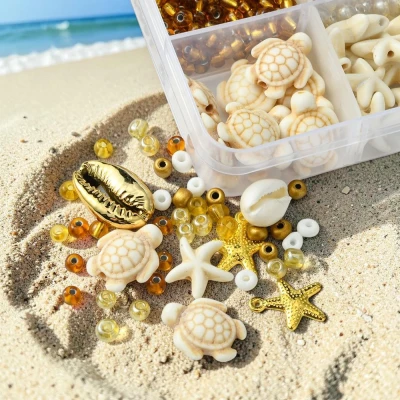 zlote-muszelki-kauri-zawieszki-rozgwiazdy-do-bizuterii