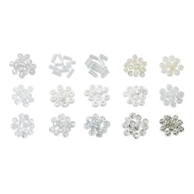 drobne-koraliki-szklane-w-organizerze-biale-srebrne