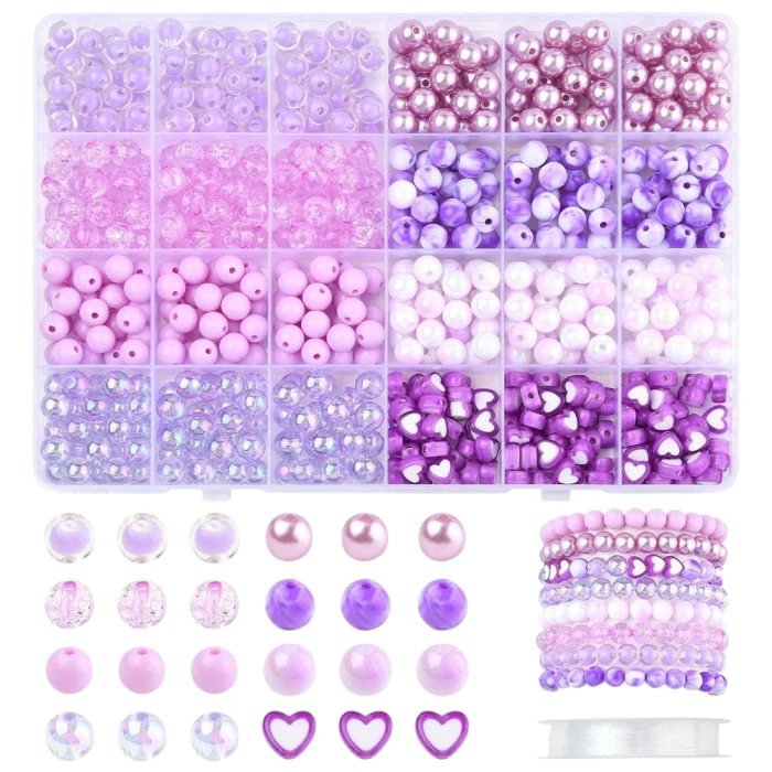 fioletowy-zestaw-koralikow-akrylowych-do-robienia-bransoletek