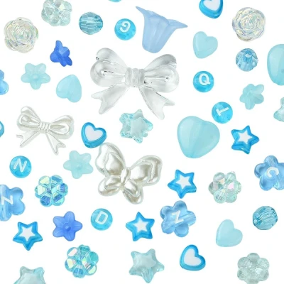 koraliki-literki-alfabetu-niebieskie-serca-gwiazdki