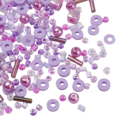 drobne-koraliki-szklane-seed-beads-liliowe