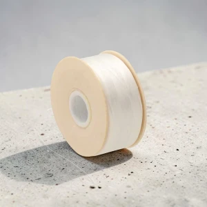 Nici nylonowe Nymo 0 białe 0.15mm do haftu koralikowego (szpulka-105m) 