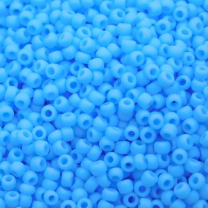 Koraliki TOHO Round 11/0 Opaque-Frosted Blue Turquoise (10g)