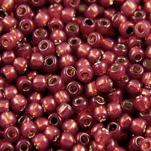 Koraliki TOHO 11/0 Round Silver-Lined Milky Pomegranate (10g)