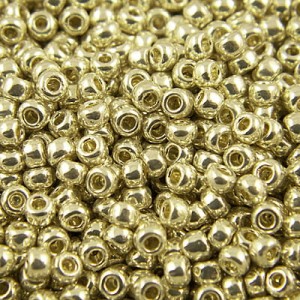 TOHO Round 8/0 Permanent Finish - Galvanized Aluminum (10g)