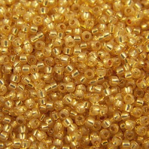 Koraliki TOHO Round 11/0 Silver-Lined Milky Lt Topaz (10g)