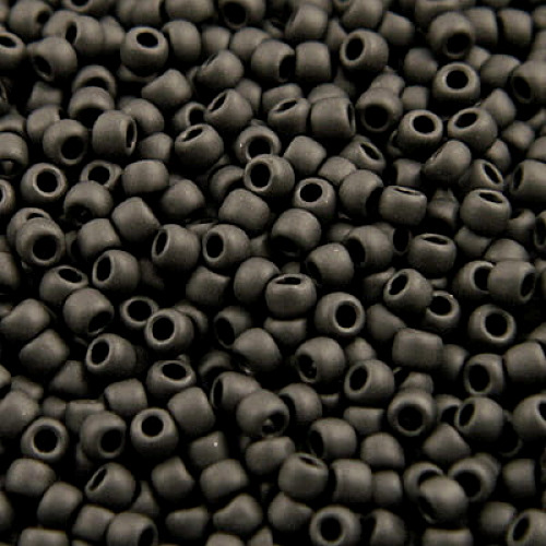 toho-koraliki-round-11-0-opaque-frosted-jet-matowa-czern