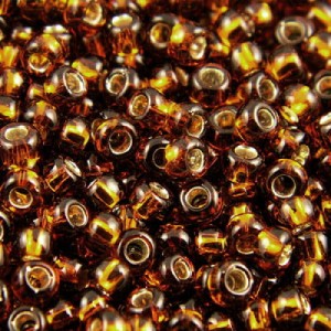 Koraliki TOHO Round 11/0 Silver-Lined Smoky Topaz (10g)