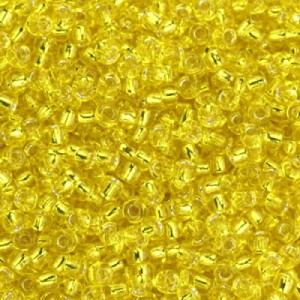 Koraliki TOHO Round 11/0 Silver-Lined Lemon (10g)