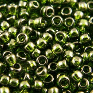 Koraliki TOHO Round 8/0 Transparent Olivine (10g)
