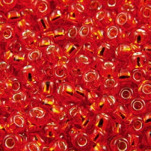 Koraliki TOHO Round 11/0 Silver-Lined Siam Ruby (10g)