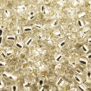 TOHO Round 15/0 Silver-Lined Crystal (5g)