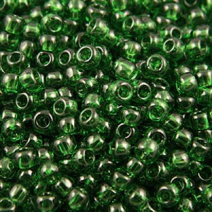 Koraliki TOHO Round 11/0 Transparent Grass Green (10g)