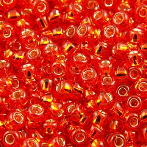 Koraliki TOHO 8/0 Silver-Lined Lt Siam Ruby (10g)