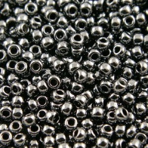 Koraliki TOHO Round 6/0 Metallic Hematite (10g)