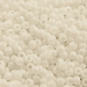 Koraliki TOHO Round 15/0 Opaque White (5g)