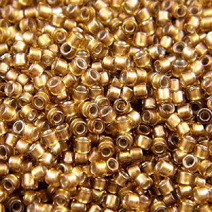 Koraliki TOHO Treasure 11/0 Gold-Lined Topaz (5g)