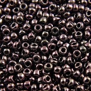 TOHO Round 15/0 Metallic - Amethyst Gun Metal (5g)