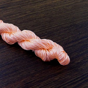 Sznurek nylonowy 1mm do bransoletek Shamballa jasny różowy (25m)