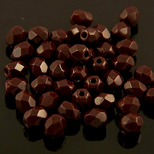brazowe-koraliki-fire-polish-kakaowe-nieprzezroczyste-3mm